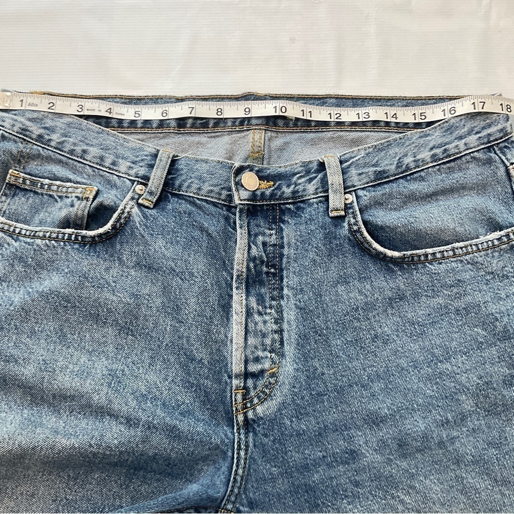 Zara Button Fly Crop Jeans Size 36 - Picture 10 of 16
